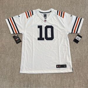 Youth XL Nike Chicago Bears Mitchell Trubisky On Field Game Jersey White NEW